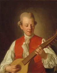 Porträtt av skalden Carl Mikael Bellman (1740-95) 1779